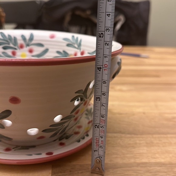 NEW DEBCO ⭐️  pottery colanderwith under plate - Picture 6 of 6